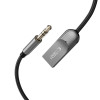 Tech-Protect Ultraboost AU04 Προσαρμογέας Ήχου Bluetooth 6.0 με AUX 3.5 mm, Γκρι