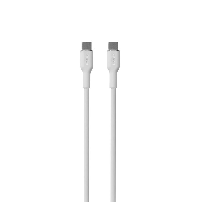 Puro Καλώδιο USB-C σε USB-C ICON Soft PUR671, 1,5 m, Λευκό