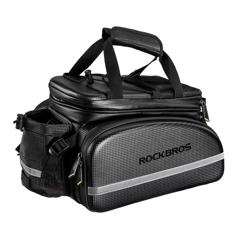 Rockbros A6-6 Τσάντα ποδηλάτου για πίσω σχάρα, 35 l, με αναδιπλούμενες τσέπες, μαύρη