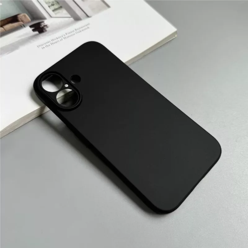 Θήκη Hurtel Soft Case για iPhone 16 Plus, μαύρη