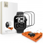 Tech-Protect Easy Set Flex+ Υβριδικό Γυαλί για Apple Watch 4 / 5 / 6 / SE 1 / 2 / 3 40 mm, Μαύρο (3 τεμ.)