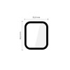 Tech-Protect Glass Flex+ Υβριδικό Γυαλί για Apple Watch 4 / 5 / 6 / SE 1 / 2 / 3 40 mm, Μαύρο (2 τεμ.)