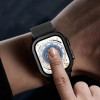 Tech-Protect Glass Ring Ενισχυμένο Γυαλί για Apple Watch Ultra 49 mm, Ασημί και Μαύρο (2 τεμ.)