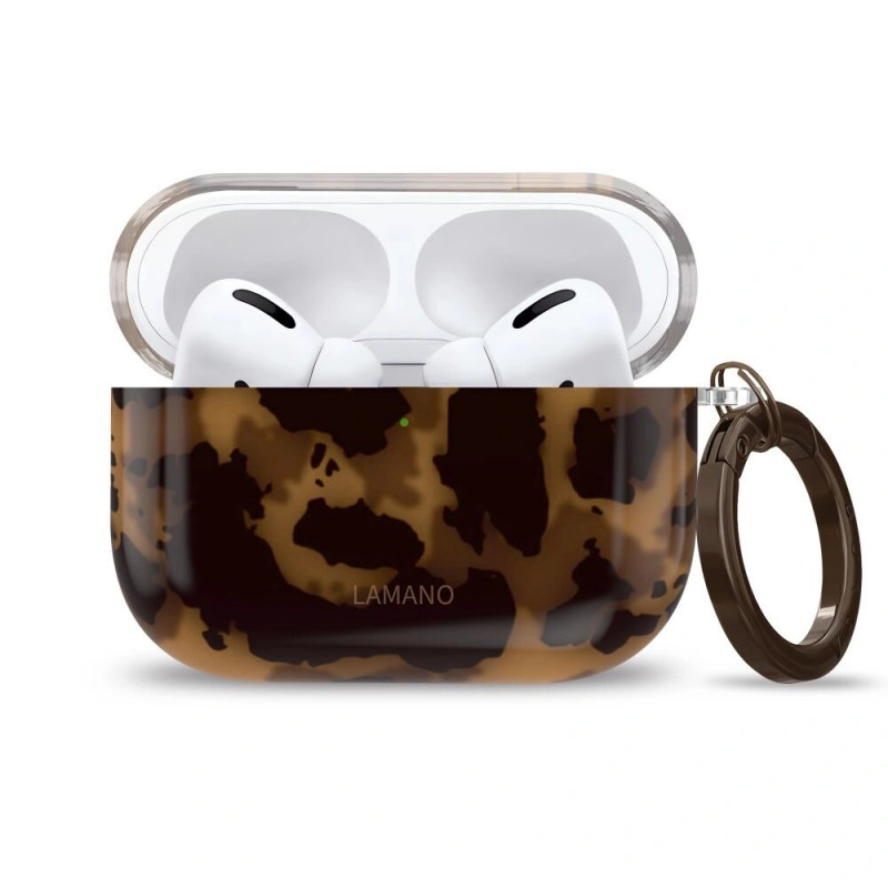Θήκη Tech-Protect Lamano για Apple AirPods Pro 3, Μαύρη και Καφέ