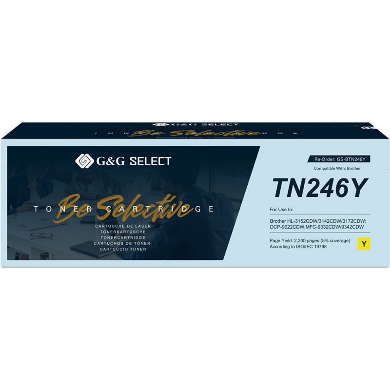 G&G Select Συμβατό Toner για Brother TN-246Y, Κίτρινο (21143)
