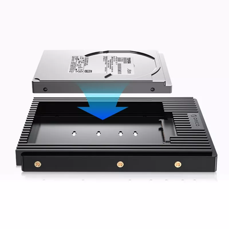 Orico D2SS-6G Προσαρμογέας δίσκου 2.5" σε 3.5", SATA III, Μαύρος