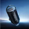 Orico MiniRing MR-30-2C 30W 2x USB-C φορτιστής αυτοκινήτου, μαύρος