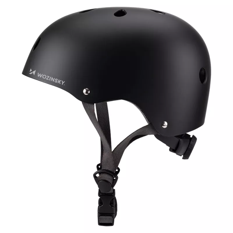 Wozinsky Ελαφρύ κράνος BMX/πατινιού, μέγεθος S (48-52 cm), μαύρο