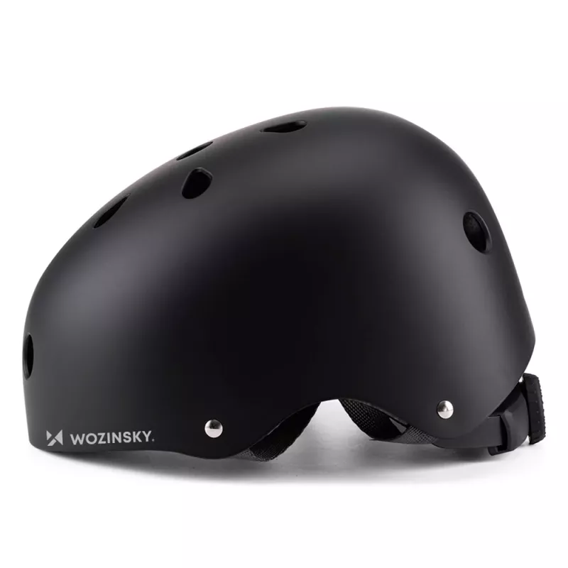 Wozinsky Ελαφρύ κράνος BMX/πατινιού, μέγεθος S (48-52 cm), μαύρο
