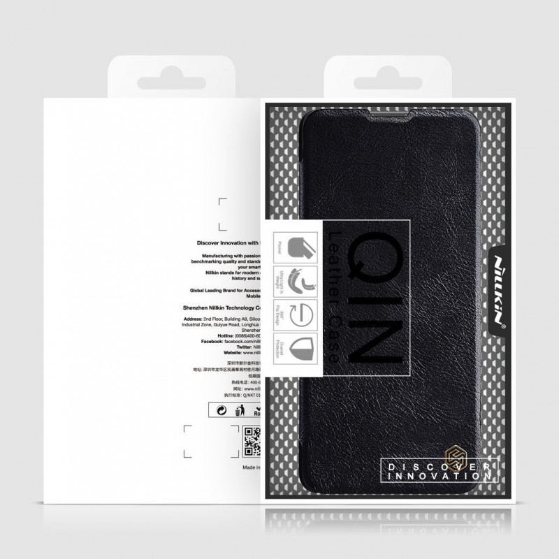 [CR] Nillkin Θήκη Qin για Xiaomi Mi 11i HyperCharge / Redmi Note 11 Pro (China), Μαύρη (επιστροφή πελάτη)