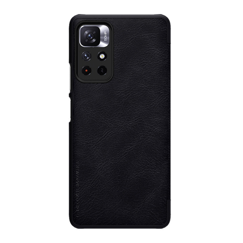 Θήκη Nillkin Qin για Xiaomi Redmi Note 11T 5G / Poco M4 Pro 5G, μαύρη