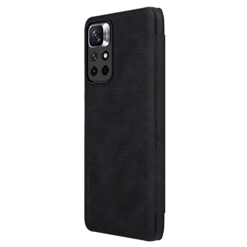 Θήκη Nillkin Qin για Xiaomi Redmi Note 11T 5G / Poco M4 Pro 5G, μαύρη