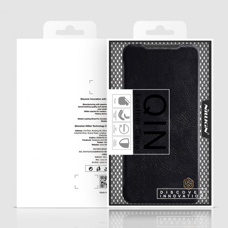 Θήκη Nillkin Qin για Xiaomi Redmi Note 11T 5G / Poco M4 Pro 5G, μαύρη
