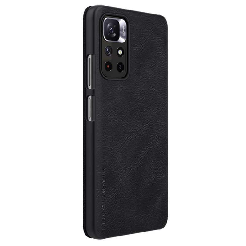Θήκη Nillkin Qin για Xiaomi Redmi Note 11T 5G / Poco M4 Pro 5G, μαύρη