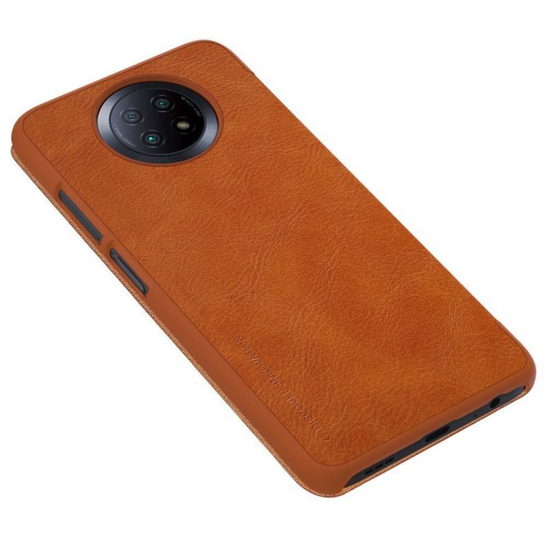 [CR] Nillkin Θήκη Qin για Xiaomi Redmi Note 9T 5G, Καφέ (επιστροφή πελάτη)
