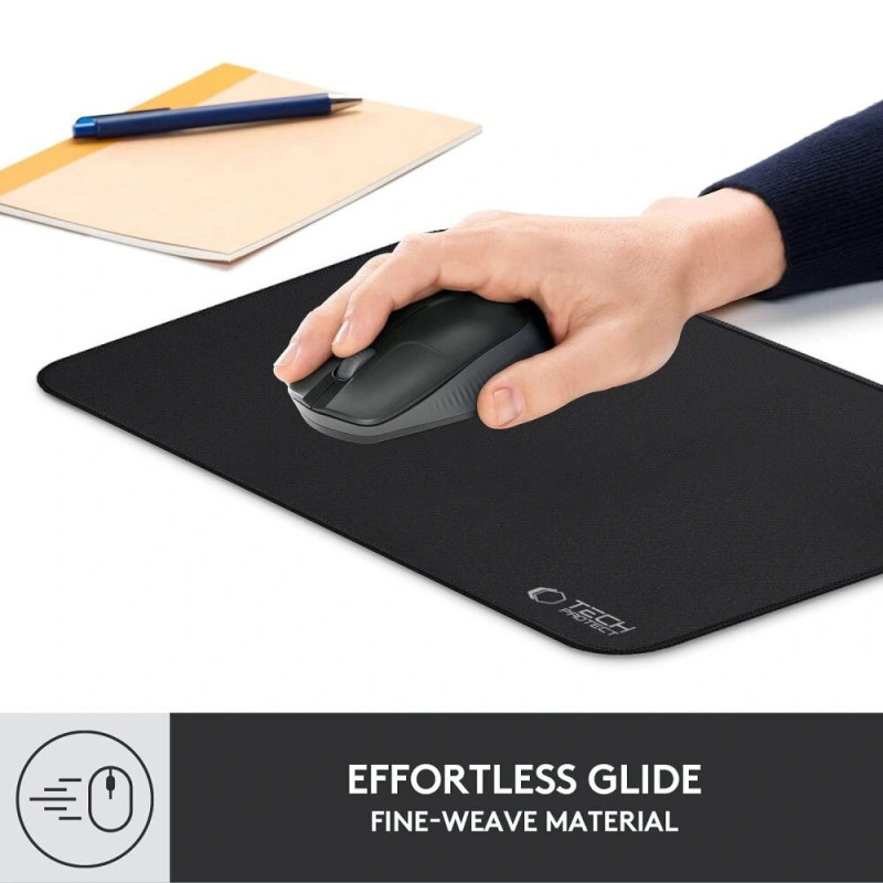 Tech-Protect A100 Mouse Pad 35x25 cm, Μαύρο