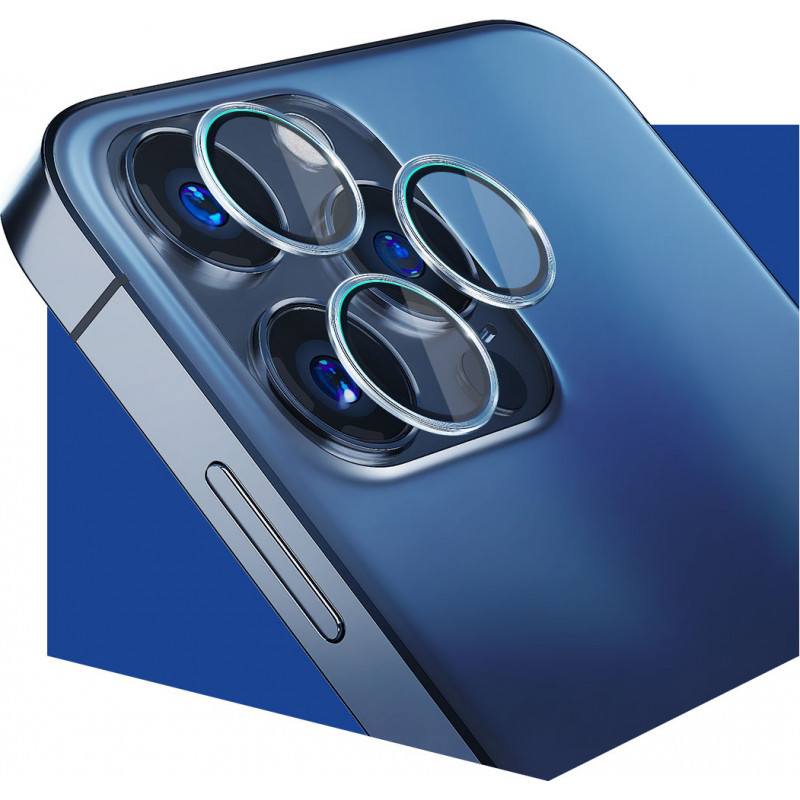 3MK Lens Protection Pro προστατευτικό φακού κάμερας από γυαλί για Apple iPhone 13 Pro / 13 Pro Max, γκρι γραφίτη