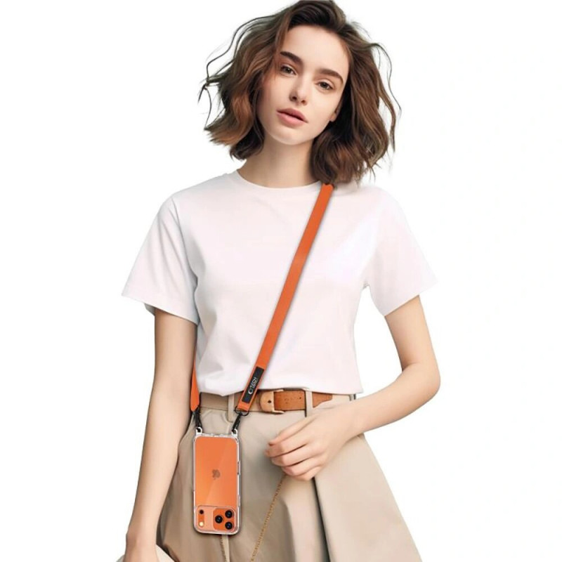 Tech-Protect C6S Rope Crossbody κορδόνι για κινητό, Cosmic Orange