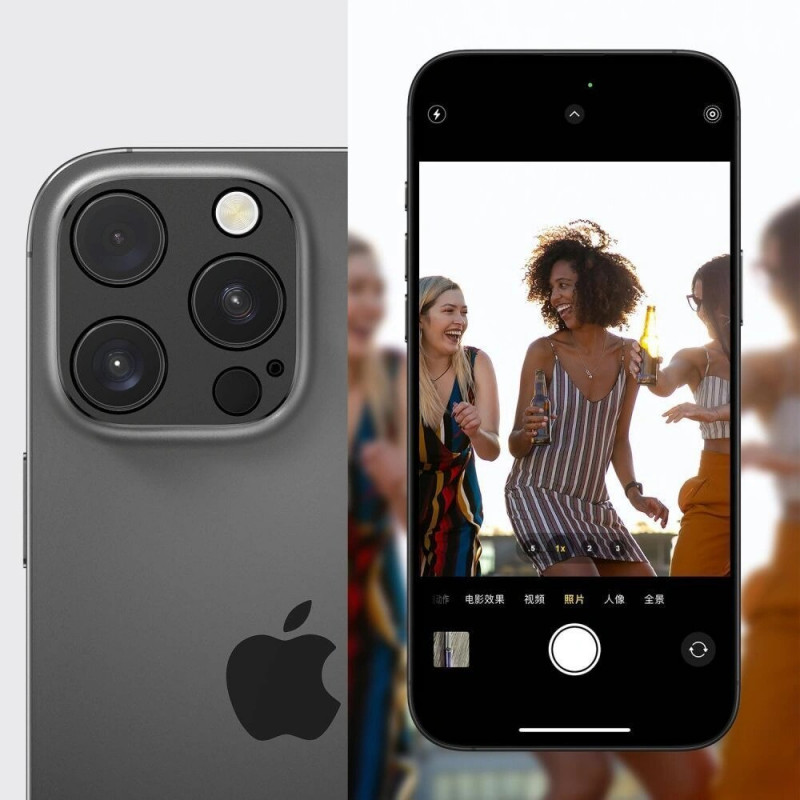 Tech-Protect Camalloy Fit+ κάλυμμα κάμερας για Apple iPhone 17 Pro, Cosmic Orange