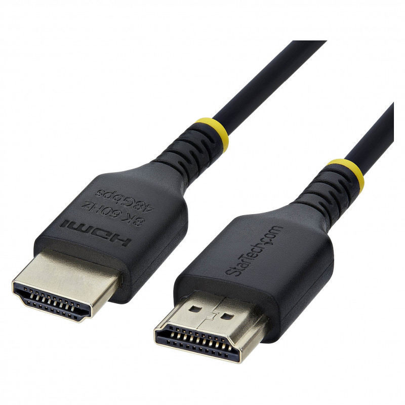 StarTech.com HDMI21-CBL-SLIM-1M Καλώδιο HDMI 2.1 Ultra High Speed, 1 m, Μαύρο