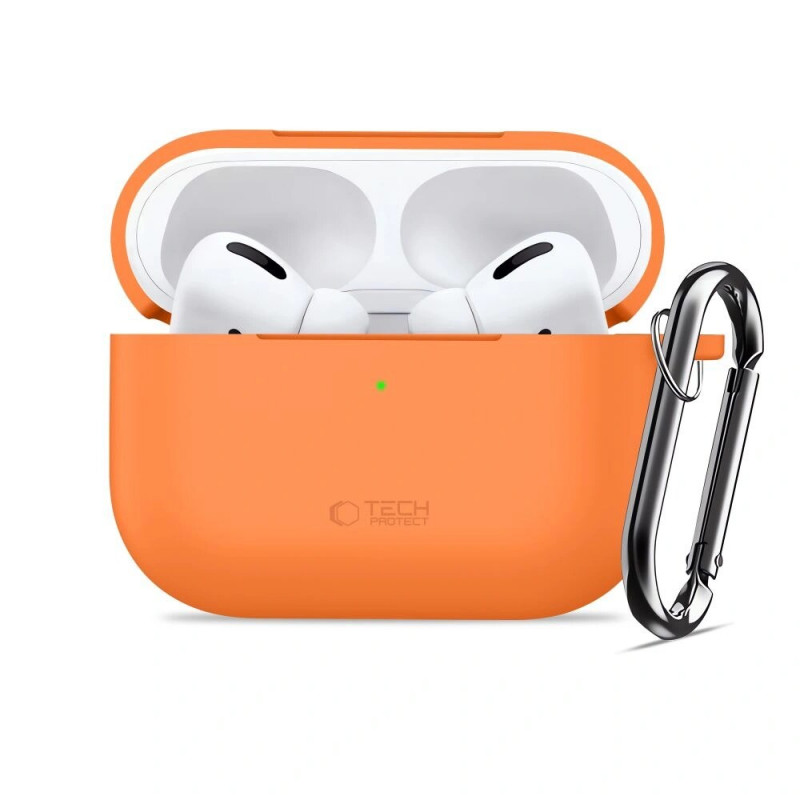 Θήκη Tech-Protect Silicone Hook για Apple AirPods Pro 3, Cosmic Orange