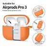 Θήκη Tech-Protect Silicone Hook για Apple AirPods Pro 3, Cosmic Orange
