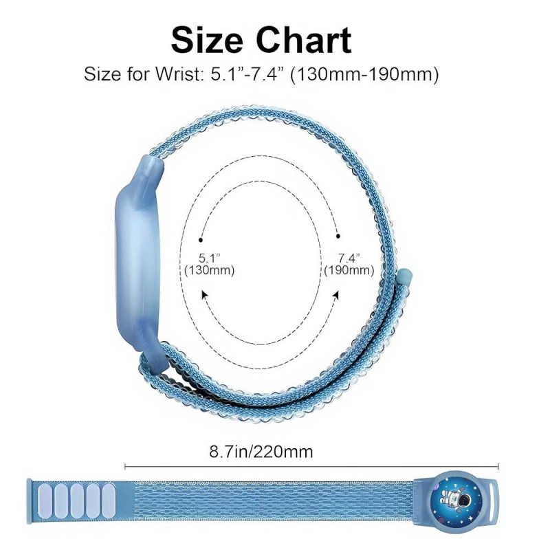 Tech-Protect Nylon For Kids λουράκι για Apple AirTag 1 / 2, Magic Pony