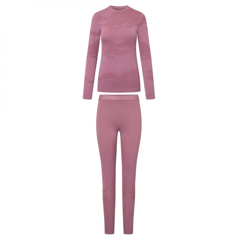 Viking Gasher Lady Set Merino Γυναικεία Εσώρουχα, Ροζ, L