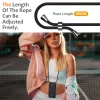Marka Niezdefiniowana Θήκη TPU για iPhone 17 με θήκη καρτών και λουράκι crossbody, μαύρη
