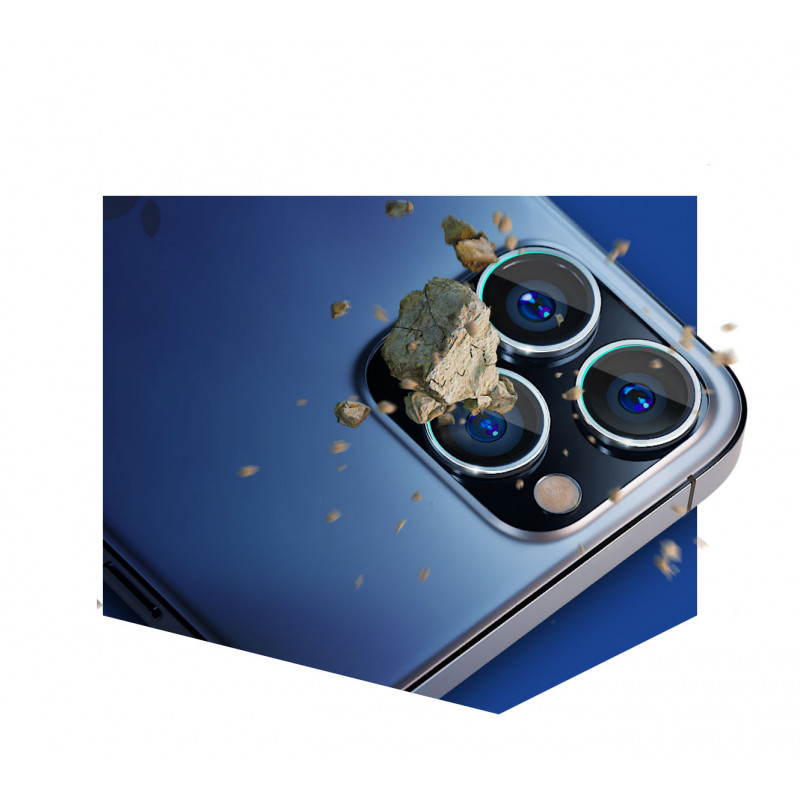 Γυαλί προστασίας φακού κάμερας 3MK Lens Protection Pro για Apple iPhone 13 mini, 9H, ασημί