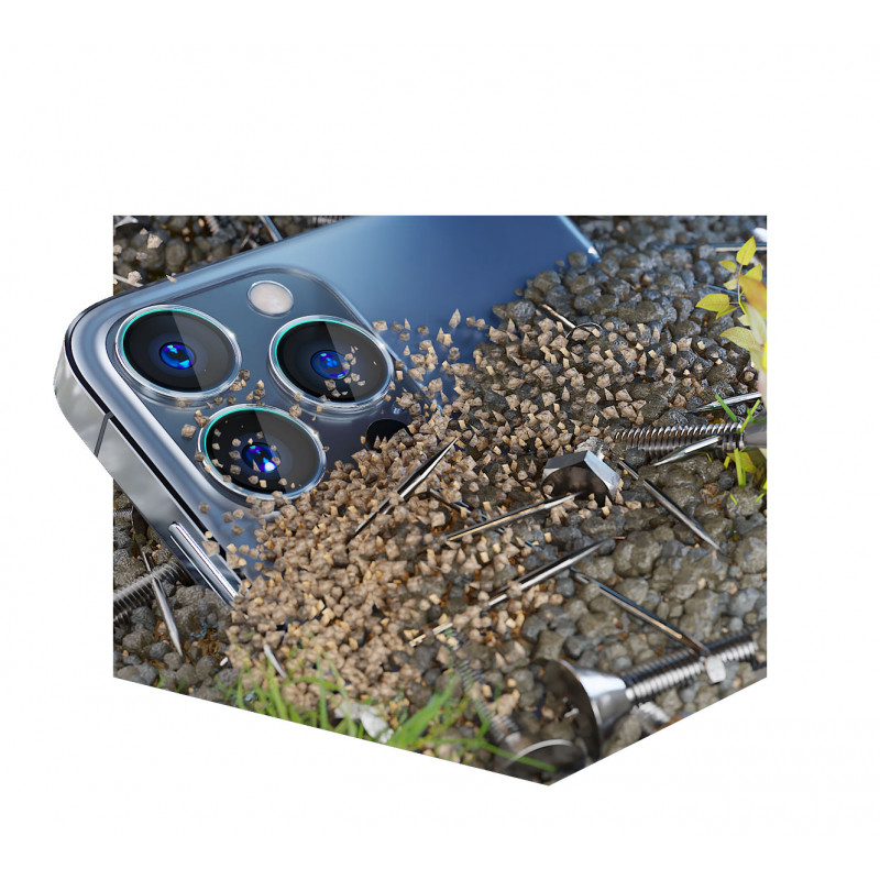 Γυαλί προστασίας φακού κάμερας 3MK Lens Protection Pro για Apple iPhone 13 mini, 9H, ασημί