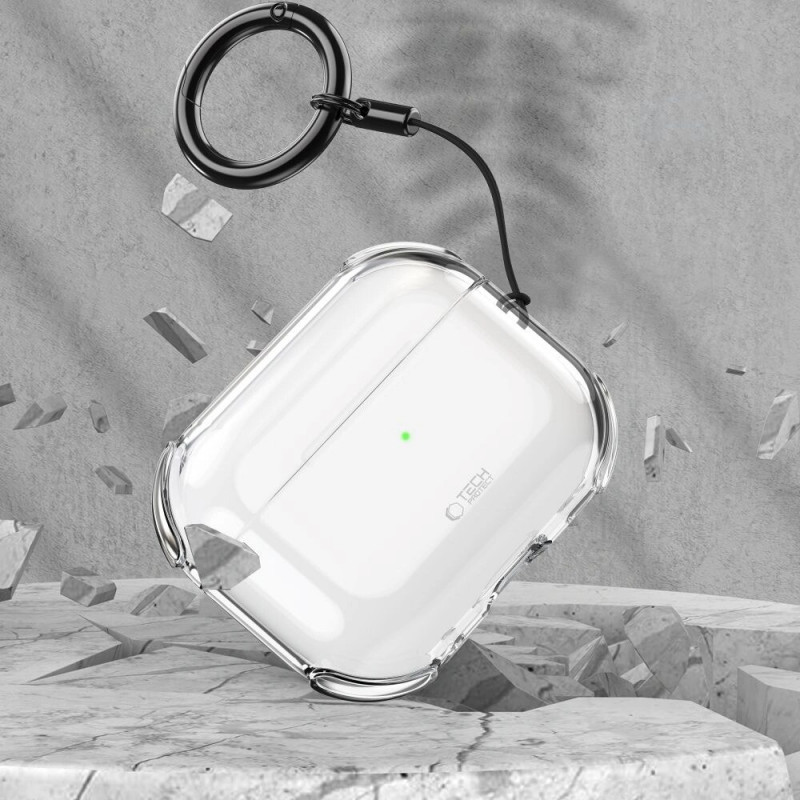 Θήκη Tech-Protect Bounce για Apple AirPods Pro 3, Διάφανη