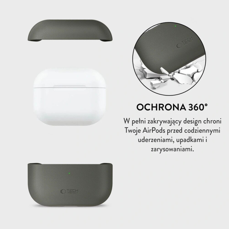Θήκη Tech-Protect NaturalFit για Apple AirPods Pro 3, λαδί