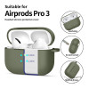 Θήκη Tech-Protect Silicone Hook για Apple AirPods Pro 3, λαδί