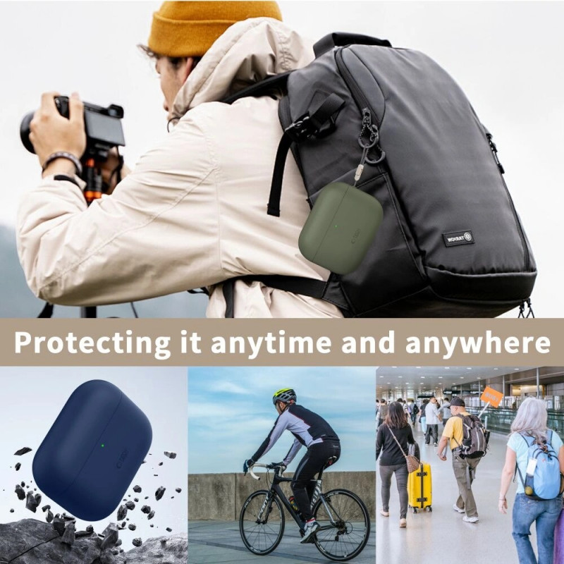 Θήκη σιλικόνης Tech-Protect για Apple AirPods Pro 3 λαδί