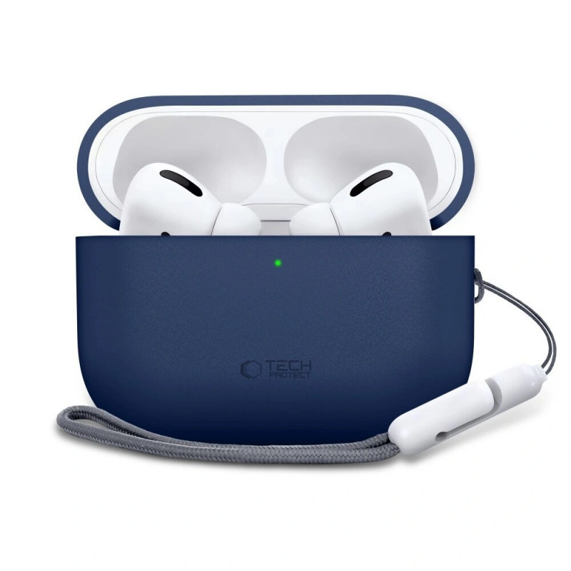 Θήκη σιλικόνης Tech-Protect για Apple AirPods Pro 3, ναυτικό μπλε