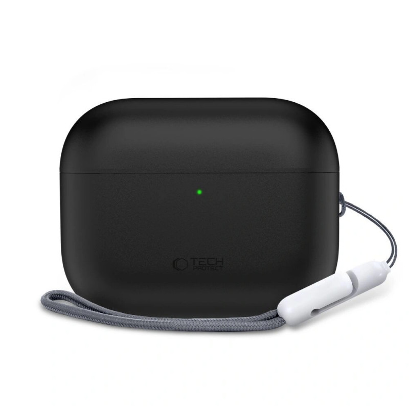Θήκη σιλικόνης Tech-Protect για Apple AirPods Pro 3, μαύρη