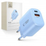 Tech-Protect NCA30 φορτιστής δικτύου USB-A, USB-C PD 30W / QC3.0 μπεμπέ μπλε