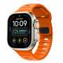 Tech-Protect Silicone Line Apple Watch 8 / 9 / 10 / 11 / 12 / SE / Ultra 44/45/46/49 mm Λουράκι, Πορτοκαλί
