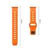 Tech-Protect Silicone Line Apple Watch 8 / 9 / 10 / 11 / 12 / SE / Ultra 44/45/46/49 mm Λουράκι, Πορτοκαλί