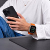 Tech-Protect Silicone Line Apple Watch 8 / 9 / 10 / 11 / 12 / SE / Ultra 44/45/46/49 mm Λουράκι, Πορτοκαλί