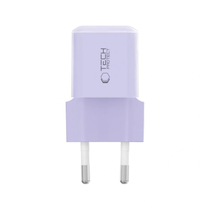 Tech-Protect NCM25 φορτιστής τοίχου USB-C PD 25W, μωβ
