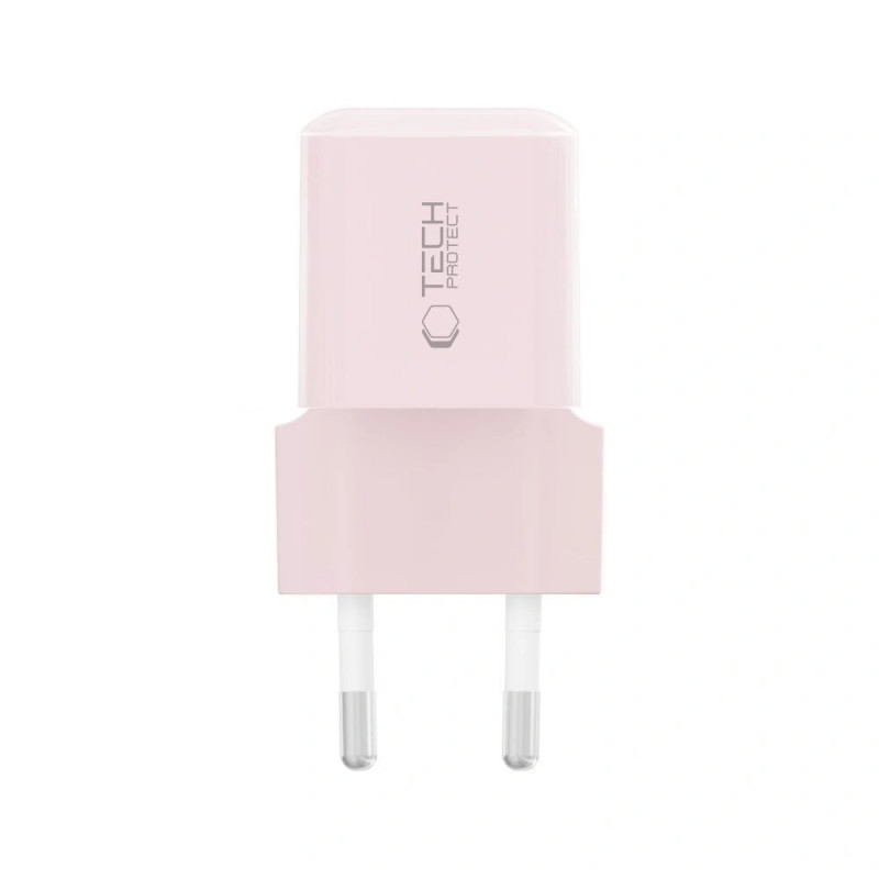Tech-Protect NCM25 φορτιστής τοίχου USB-C PD 25W, Baby Pink