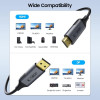 Καλώδιο Tech-Protect UltraBoost DisplayPort / HDMI 2.0, 4K 60 Hz, 200 cm, μαύρο