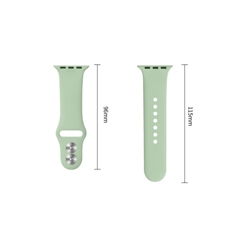 Tech-Protect Λουράκι σιλικόνης για Apple Watch 8 / 9 / 10 / 11 / 12 / SE (40 / 41 / 42 mm), Pistachio