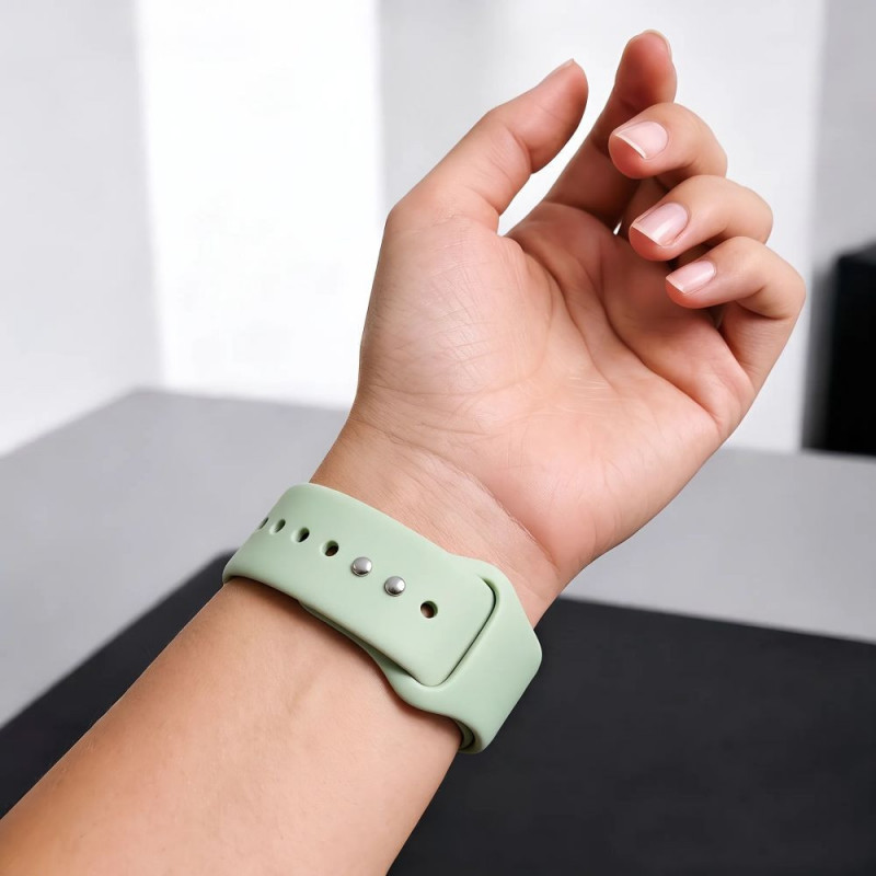 Tech-Protect Λουράκι σιλικόνης για Apple Watch 8 / 9 / 10 / 11 / 12 / SE (40 / 41 / 42 mm), Pistachio