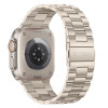 Tech-Protect Ανοξείδωτο ατσάλινο λουράκι για Apple Watch 8 / 9 / 10 / 11 / 12 / SE / Ultra (44 / 45 / 46 / 49 mm), Starlight