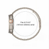Tech-Protect Ανοξείδωτο ατσάλινο λουράκι για Apple Watch 8 / 9 / 10 / 11 / 12 / SE / Ultra (44 / 45 / 46 / 49 mm), Starlight
