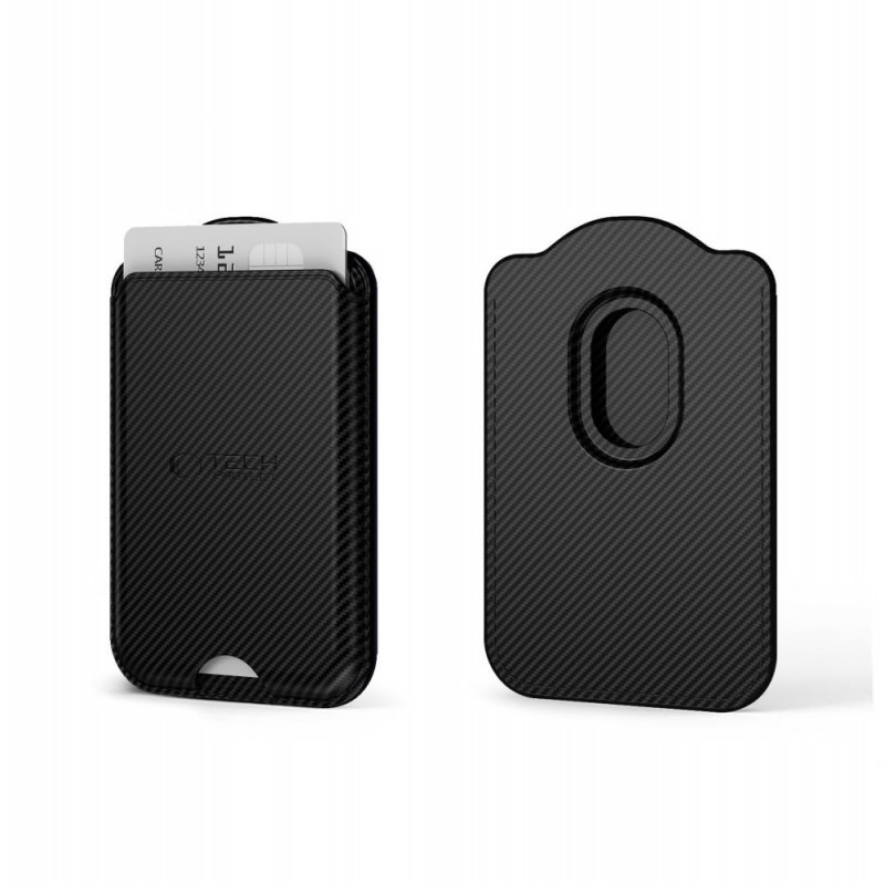 Tech-Protect CH02 MagWallet MagSafe καθολική μαγνητική θήκη καρτών, Carbon