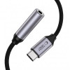 Tech-Protect Ultraboost προσαρμογέας DAC USB-C σε 3.5 mm mini jack, σιδερένιο γκρι